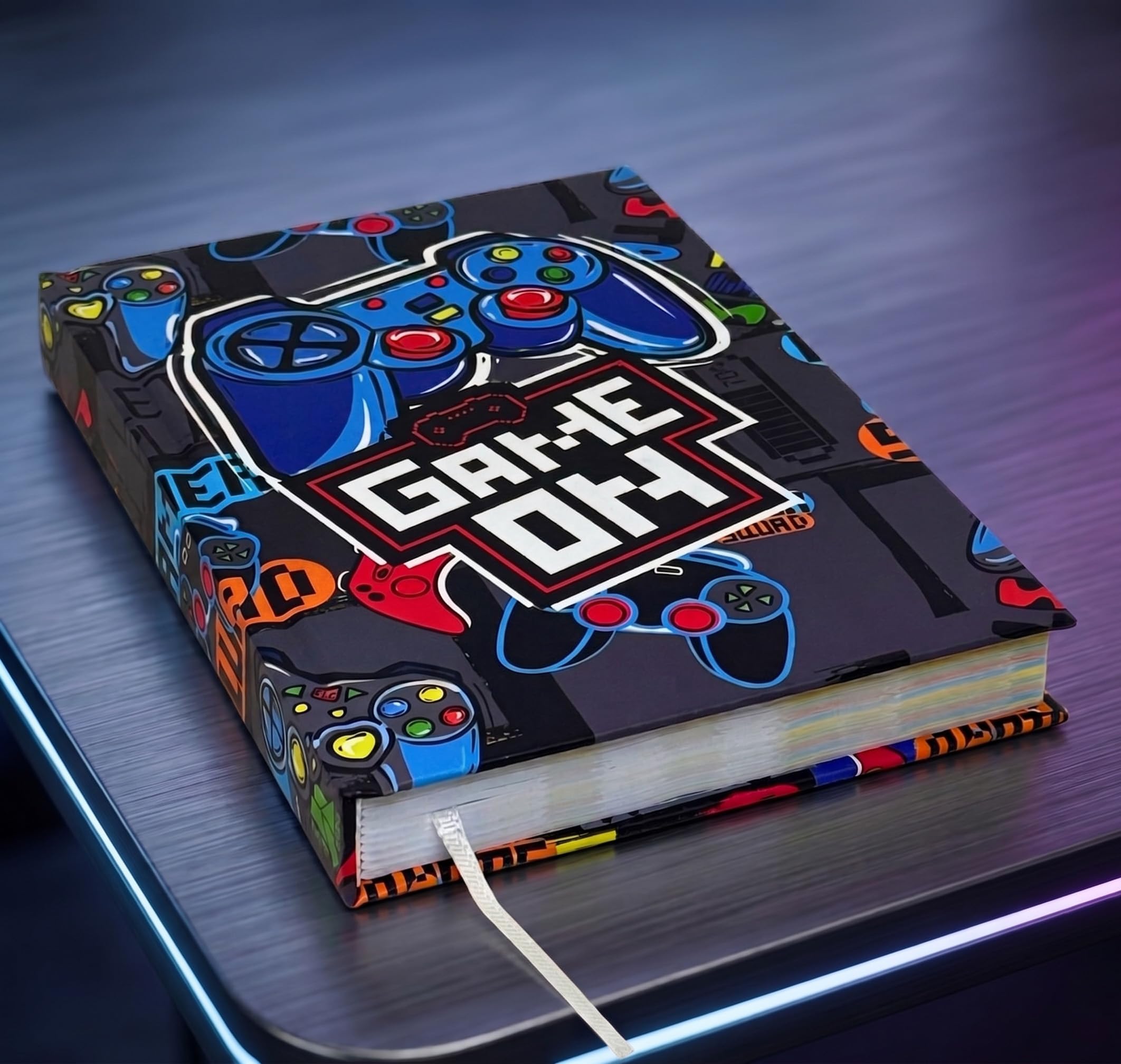 Pack Escolar 5 Piezas Niño - Mochila Ergonómica Primaria (6-12 Años), Estuche 3 Cremalleras Lleno, Agenda, Botella Térmica y Estuche Tubular - Set Regalo Vuelta al Cole (Gamer Squad)