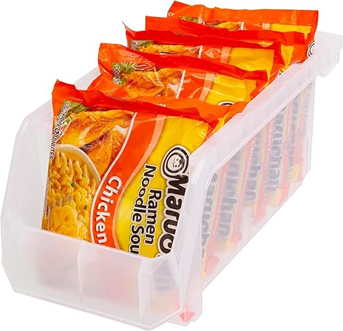 Miniatura 6 de Contenedores de plástico para organizar y almacenar contenedores para armario, cocina, oficina, garaje u organización de despensa, contenedores