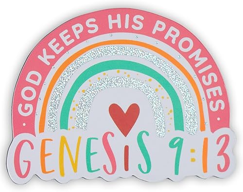 Christian Art Gifts Imán inspirador para nevera con versículo bíblico para mujeres y niñas Dios cumple sus promesas