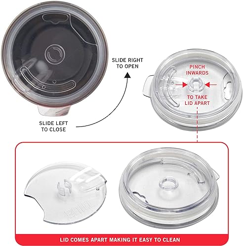 Miniatura 5 de BUILT Vaso de vino de acero inoxidable de doble pared de 12 onzas con puntos de tapa 5270079 Variado,Azul/claro