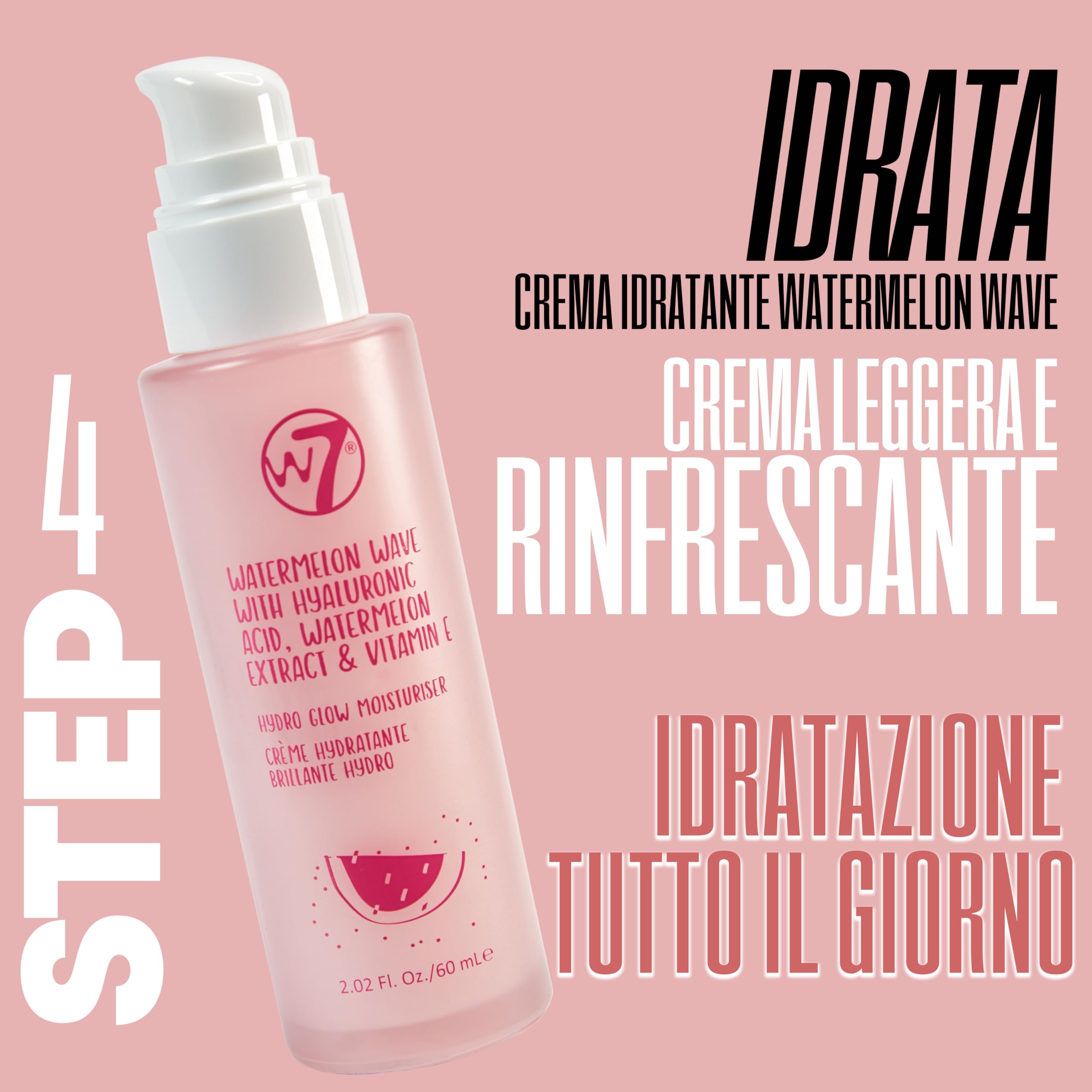W7 Confezione regalo cosmetici viso fai da te - Crema idratante, siero, tonico, detergente e maschera labbra - Kit skincare fai da te per una pelle bella e naturale.