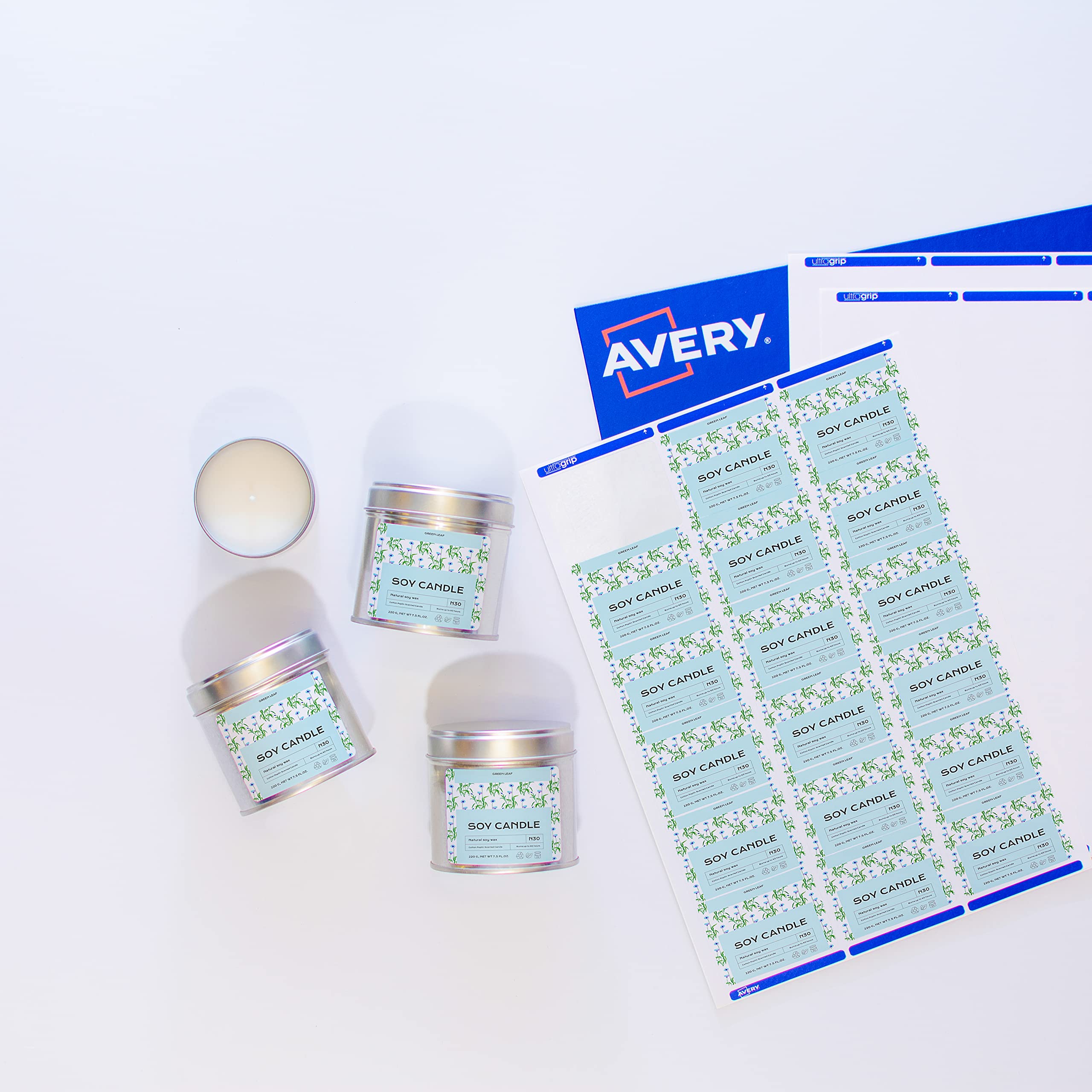 Avery L 7161-500-Etichette per indirizzi, in fogli formato A4, 63,5 x 46,6 mm), 18 etichette per foglio, 500 fogli, colore: bianco