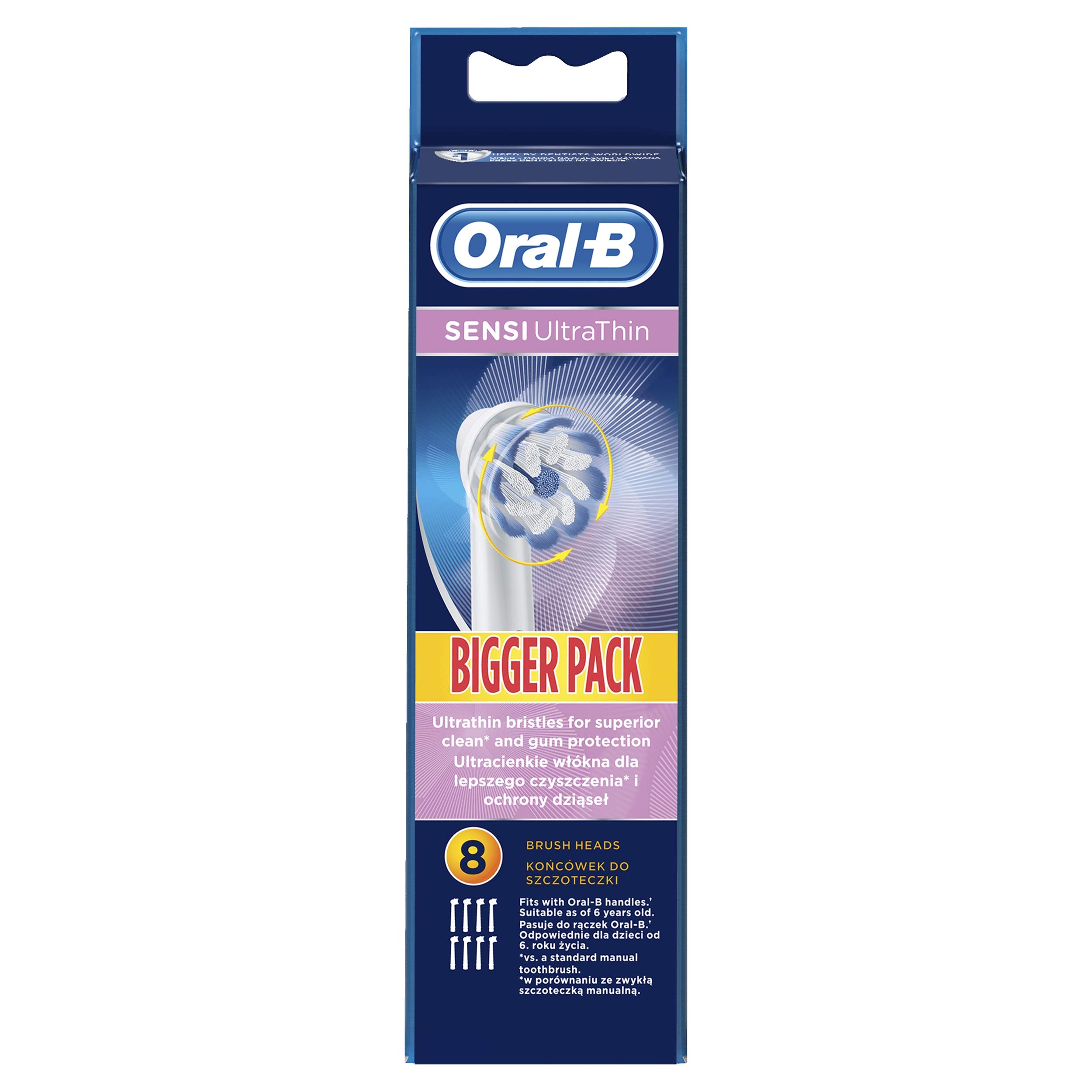 Oral-B Braun EB60-8 Cepillos de repuesto Sensi Ultrathin 8 piezas