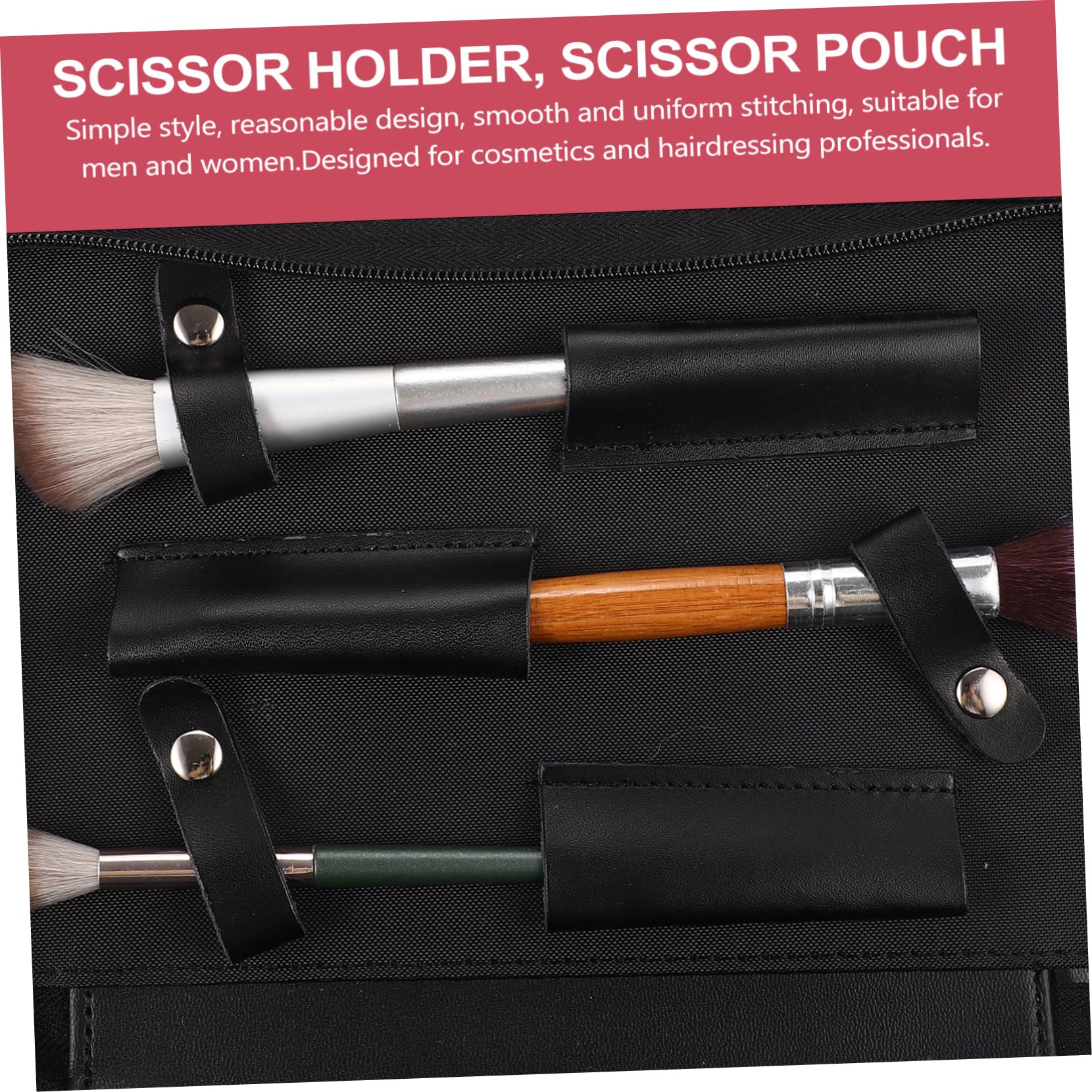 MAGICLULU Friseurscherentasche für Salon und Barbershop, Pu Leder, Rosa