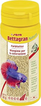 greenhouse Bettagran Nature 50 ml (24 g) - 50 mg/kg nourishing natural astaxanthin betta for fine granules, aquarium tetras, fish food for neon & co.