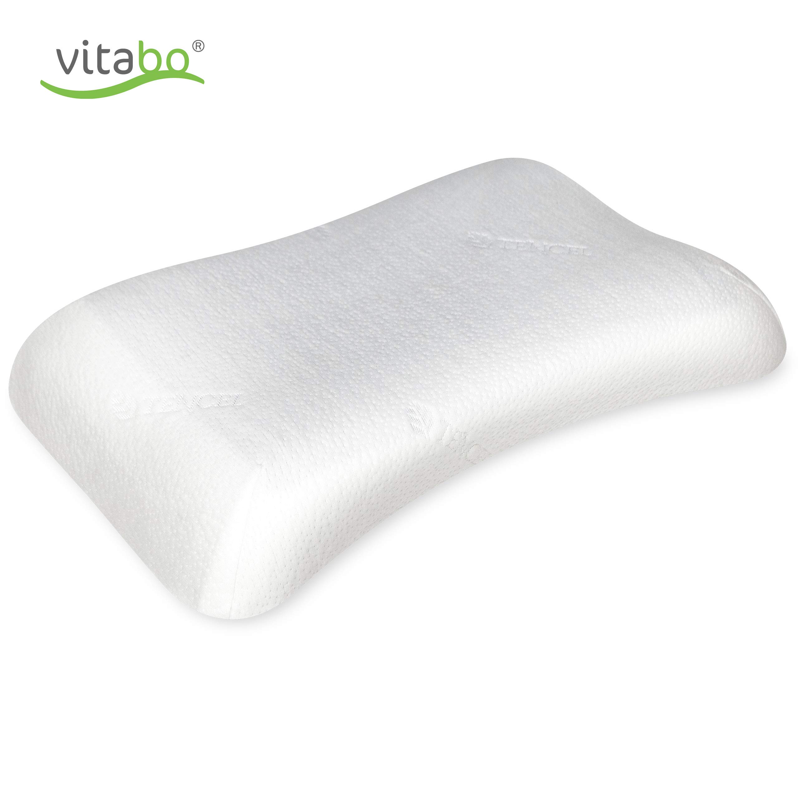 Oreiller confortable avec gel rafraîchissant I Coussin de positionnement latéral ergonomique Coussin de nuque – Mousse viscoélastique 100 % Lyocell