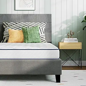 Novilla Full Size Mattress 6 Inch, Foam and Spring Hybrid Mattress for Restful Sleep, Medium Firm, CertiPUR-US Certified Foam & Steel Coils, Durable Support, Eco-Friendly Packaging