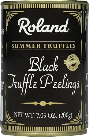 Roland Foods Black Scorzoni Summer Truffle Peelings, Specialty Imported Food, 7-Ounce Can