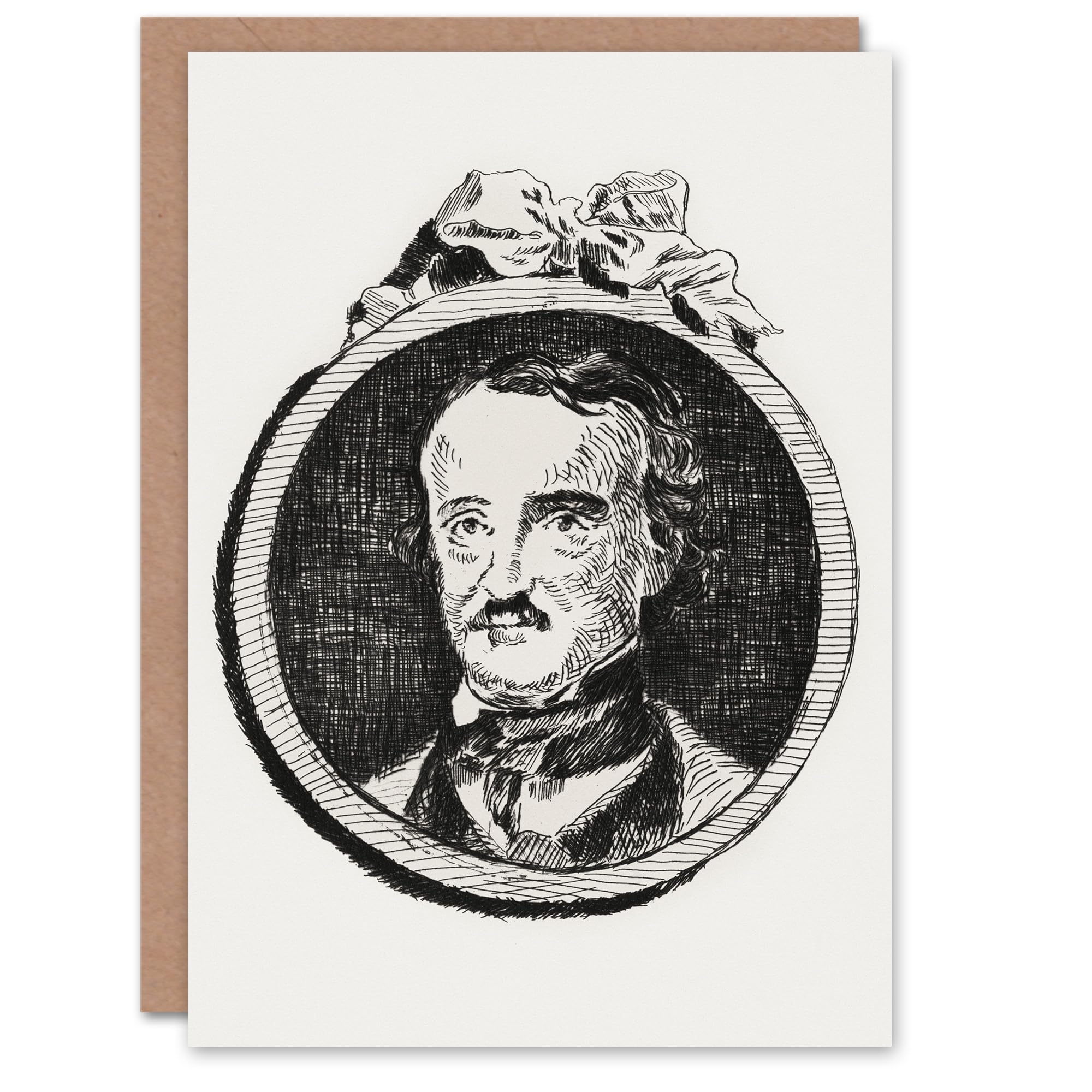 Artery8 Edouard Manet Art Card Edgar Allan Poe Portrait