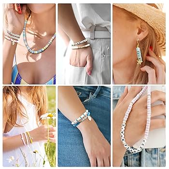 Amazon.com: LZOUOWO 5300 Clay Beads Bracelet Making