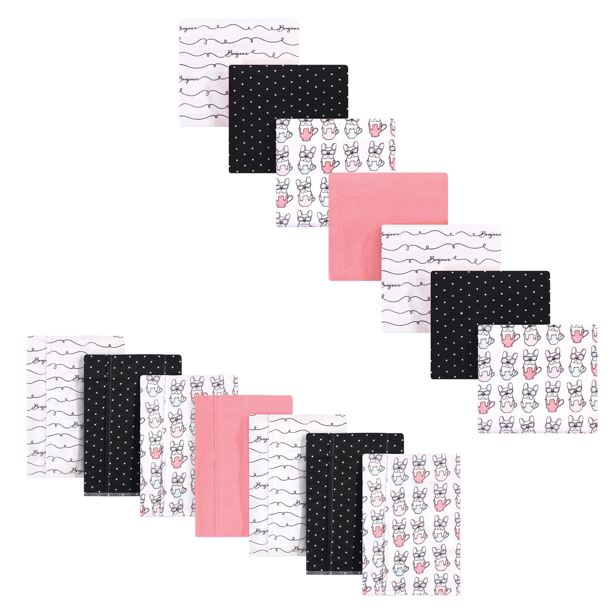 Couvertures bébé Hudson Baby en flanelle de coton doux et absorbant de qualité supérieure