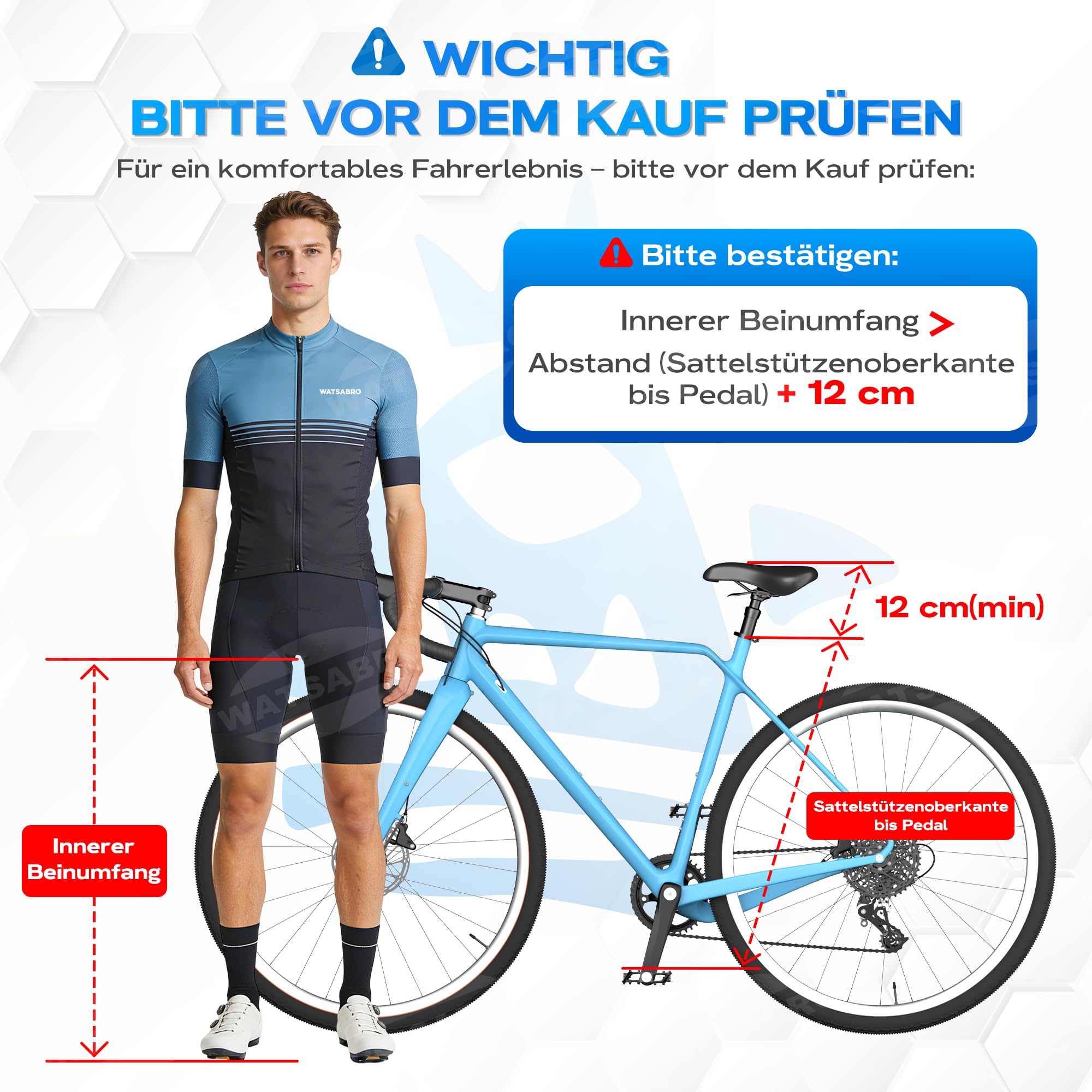 WATSABRO Sattelstütze Gefedert mit Hydraulik-Dämpfung | Hydraulische Sattelstütze Absenkbar für MTB, E-Bike, Rennrad | Ø 27.2 / 30.9 / 31,6 mm inkl. 2 Reduzierhülsen | Belastbar bis 130 kg