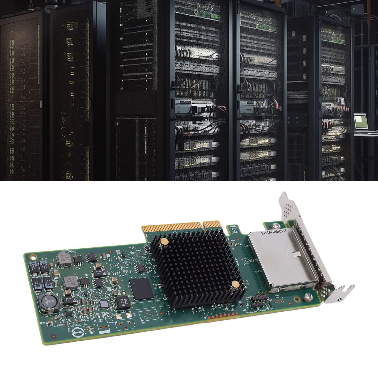 Adattatore Bus Host LSI SAS 9207-8e, 8 Porte Esterne PCIe 3.0 X8 SAS SATA a Basso Profilo con modalità IT, 2 X SFF-8088, per Linux, VMware, FreeBSD