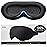 Gritin 100% Blackout Sleep Eye Mask for Women Men,Zero Eye Pressure Sleeping Mask-Ergonomic Design 3D Cutout Eye Movement and Eyelash Friendly Night Blindfold,Ultra Soft&Comfortable for Sleeping-Cyan