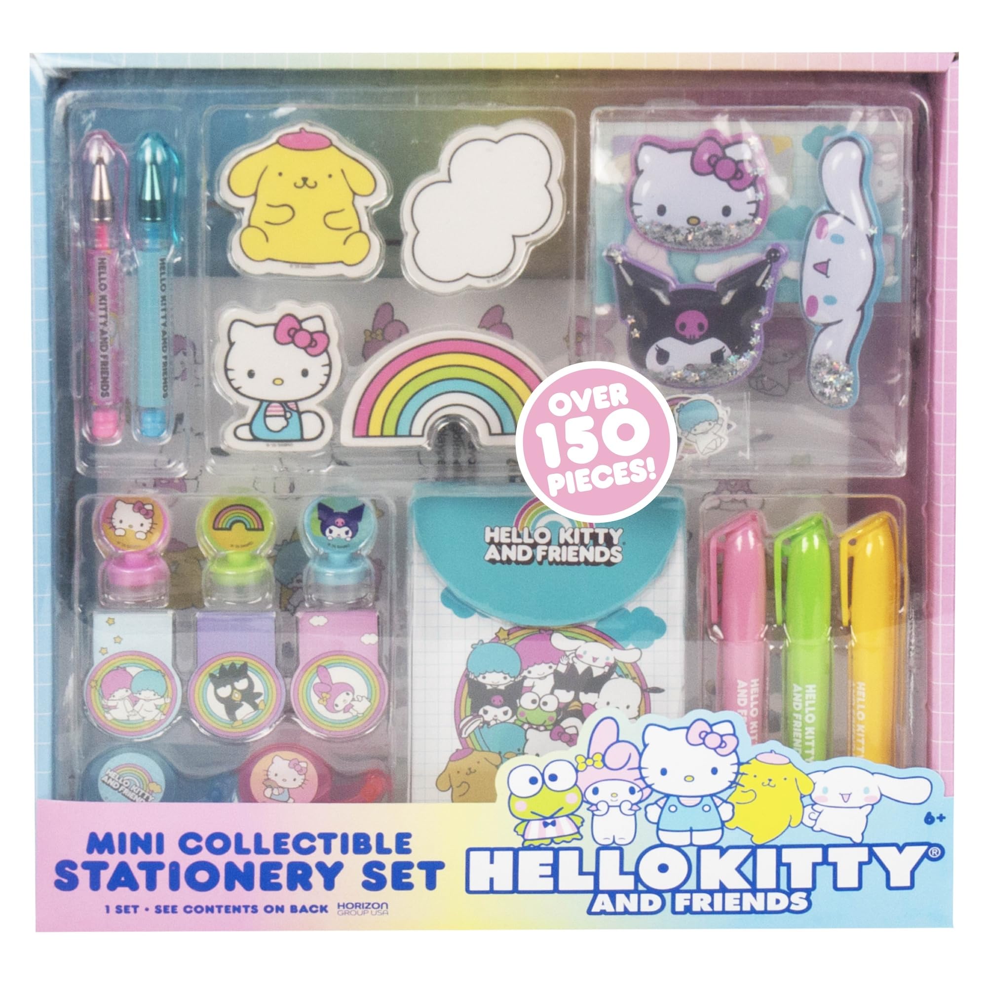 Hello Kitty and Friends Mini Collectible Stationery Set, Cute Stationery, Sanrio Accessories, Cute Sticky Notes, Kawaii School Supplies, Fun Office Supplies, Kawaii Stationery, Cute Stuff