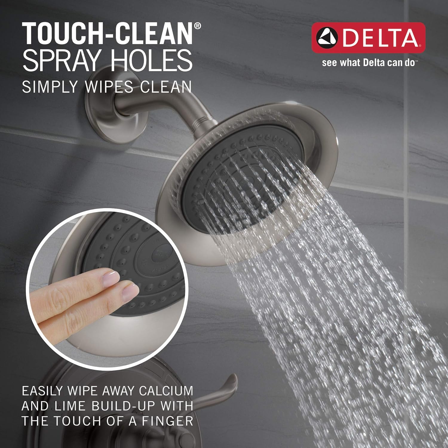 🔥 Delta Faucet Windemere Single-Function Shower Trim Kit with Single-Spray Shower Head, Stainless BT14296-SS (Valve Not Included) Weekly Top Sale Delta Faucet Windemere Single-Function Shower Trim Kit with Single-Spray Shower Head, Stainless BT14296-SS (Valve Not Included)