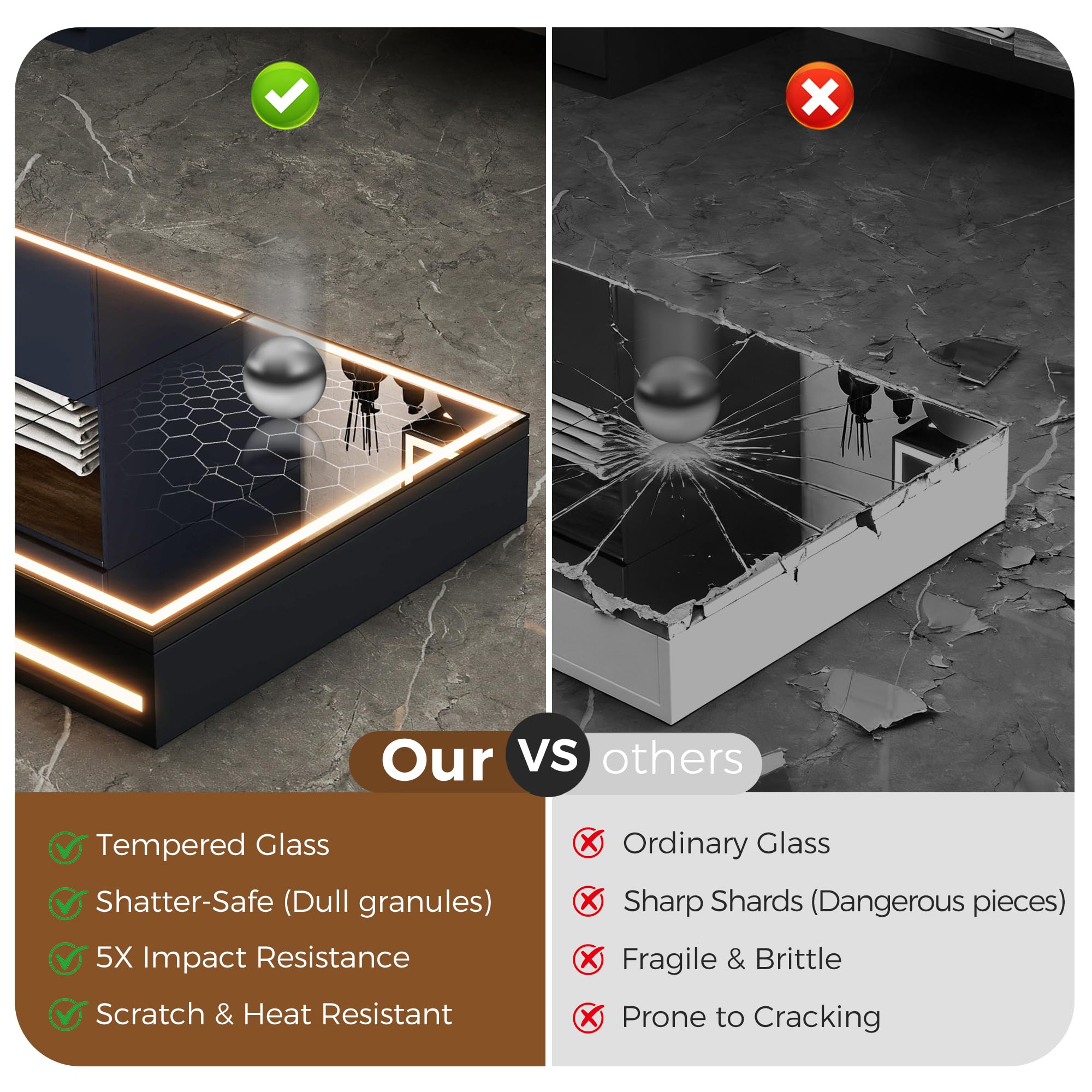 STARLEAD Armadietto a specchio da bagno con illuminazione a LED, 80 x 60 cm, in alluminio nero opaco, con presa, funzione anti-appannamento, dimmerabile, 3 colori chiari, IP44 e Soft-Close