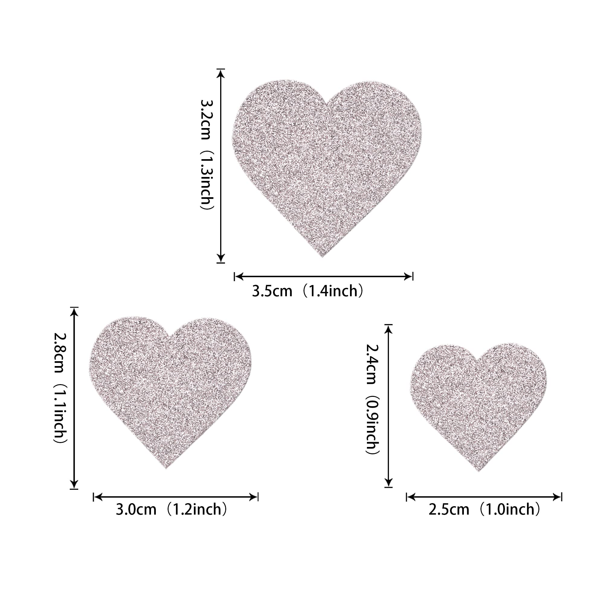 Xsstarmi 40 Pack Love Heart Cupcake Toppers Glitter Valentine Heart Cupcake Picks Wedding Engagement Cake Decorations for Valentine's Day Theme Bridal Shower Party Supplies Silver - Image 2
