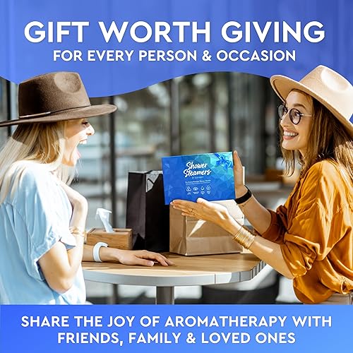 Miniatura 5 de Cleverfy Shower Steamers - Caja de regalo variada de 6 bombas de ducha con aceites esenciales. Regalos de cumpleaños para mujeres y regalos del día