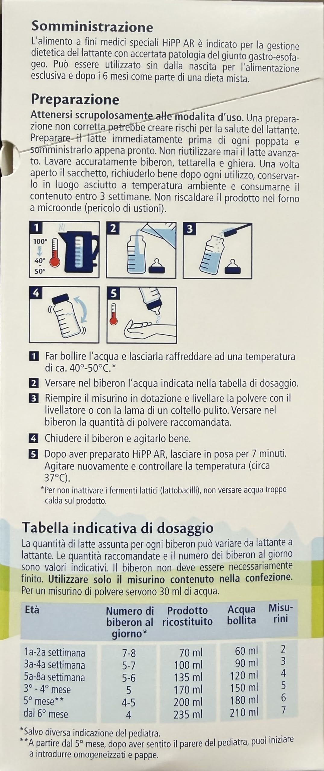Hipp AR Latte Anti-reflusso Alimento a fini medici Speciali 600g