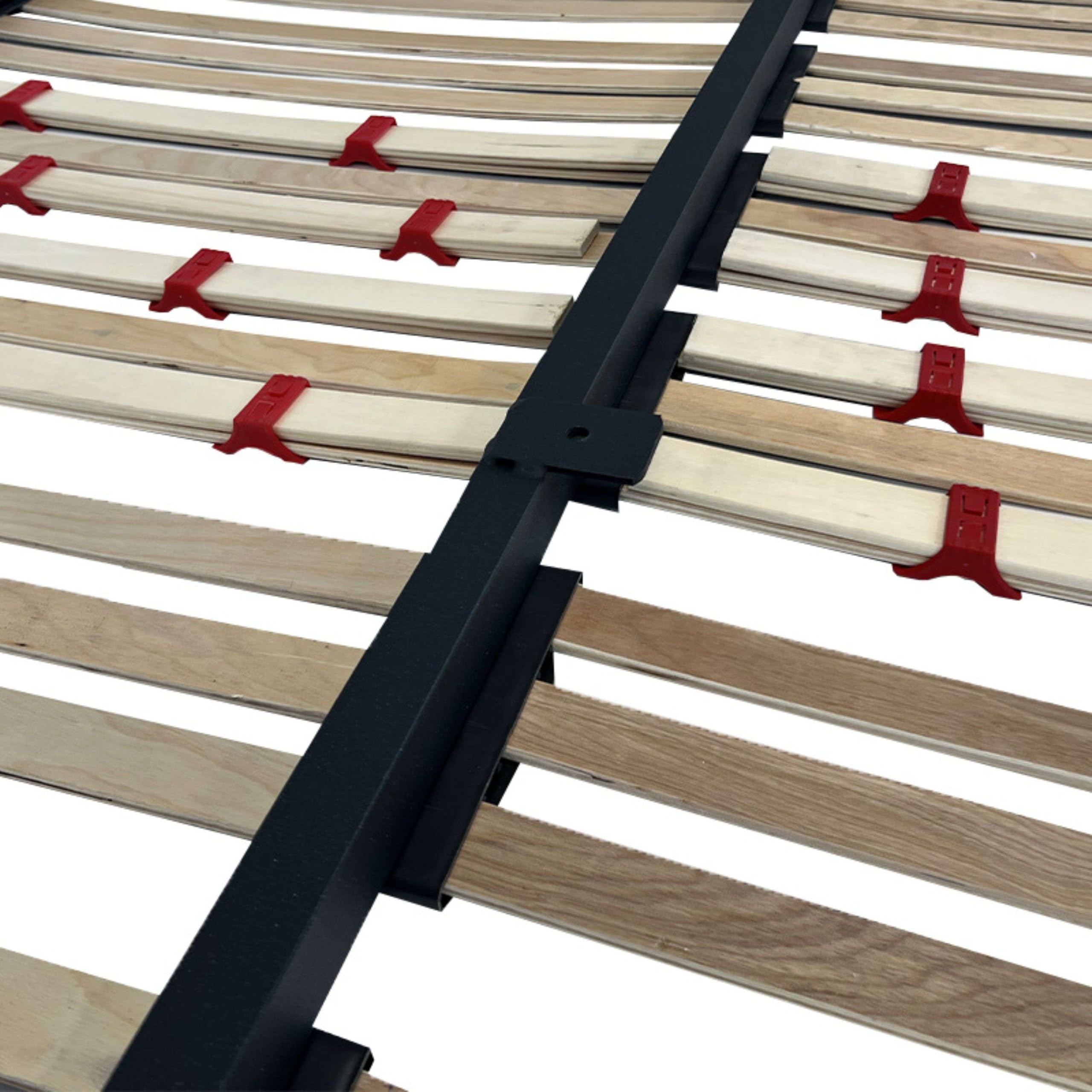 Miroytengo Somier 150x190 cm multiláminas, con 5 Patas, Reguladores Lumbares, Firmeza Adaptable, Tubo 40x30 mm, Laminas de Haya