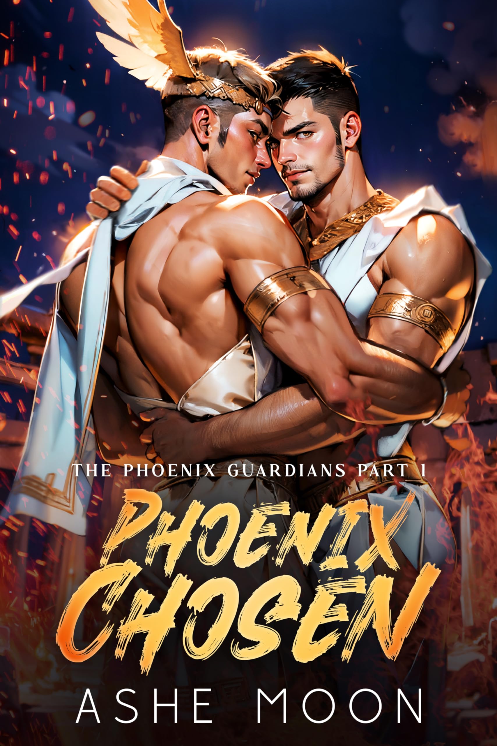 Phoenix Chosen: An MM Mpreg Portal Romantasy Adventure (The Phoenix Guardians Book 1)