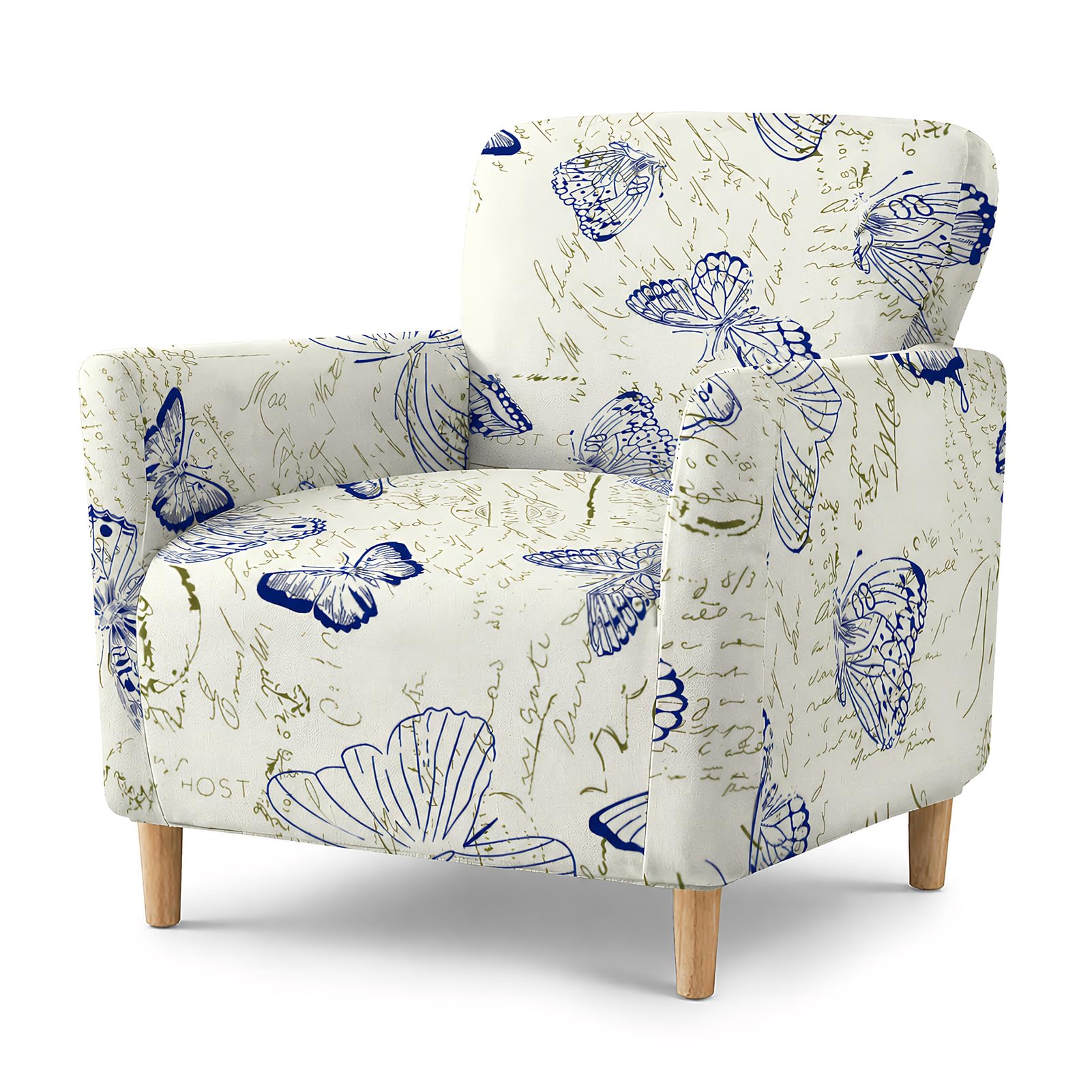 HonorHut Stretch Armchair Covers Butterfly Printed Sofa Slipcover — image 1