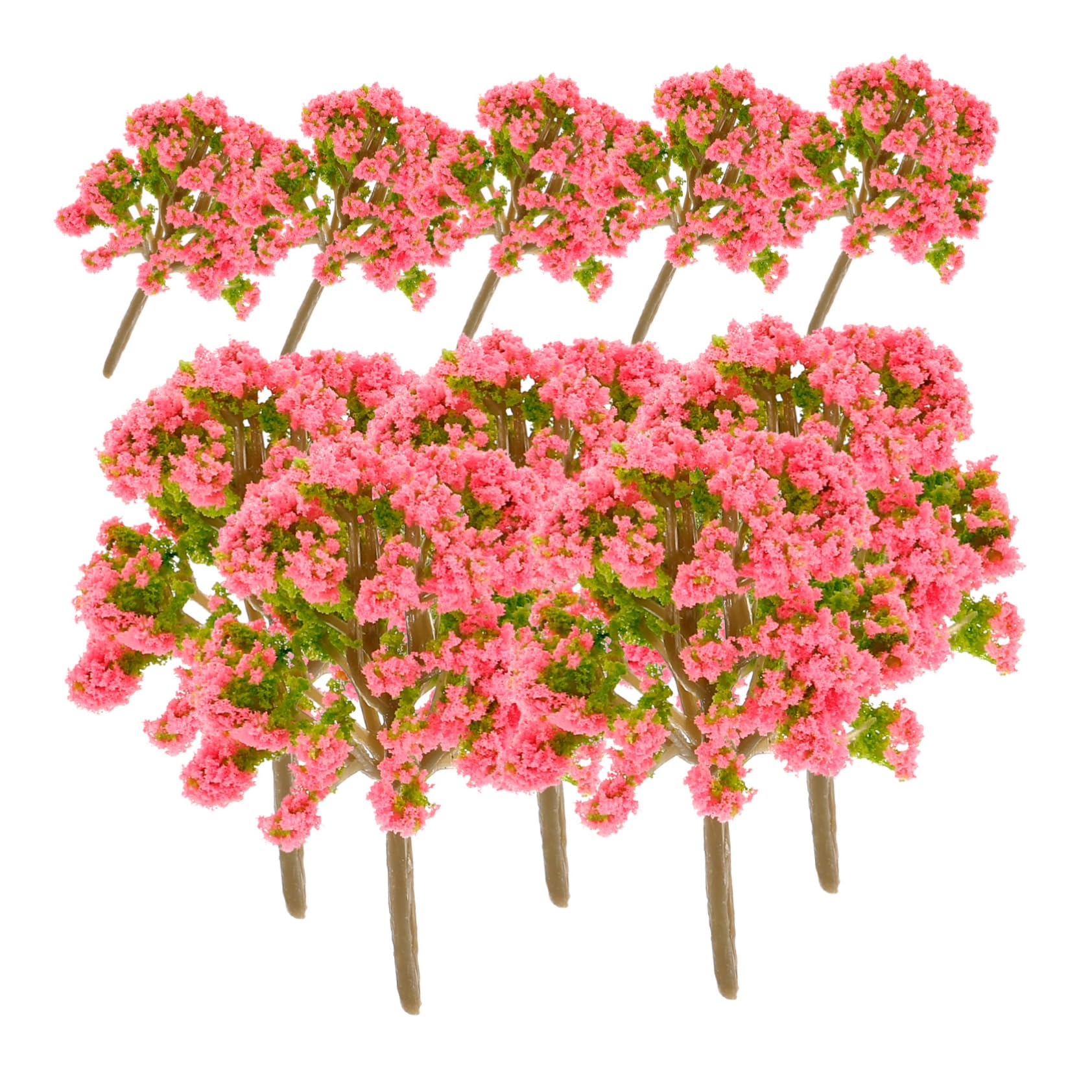 CORHAD 20pcs Plastic Landscape Tree Model Model Train Scenery Tree Scale Model Tree Miniature Trees for Diorama