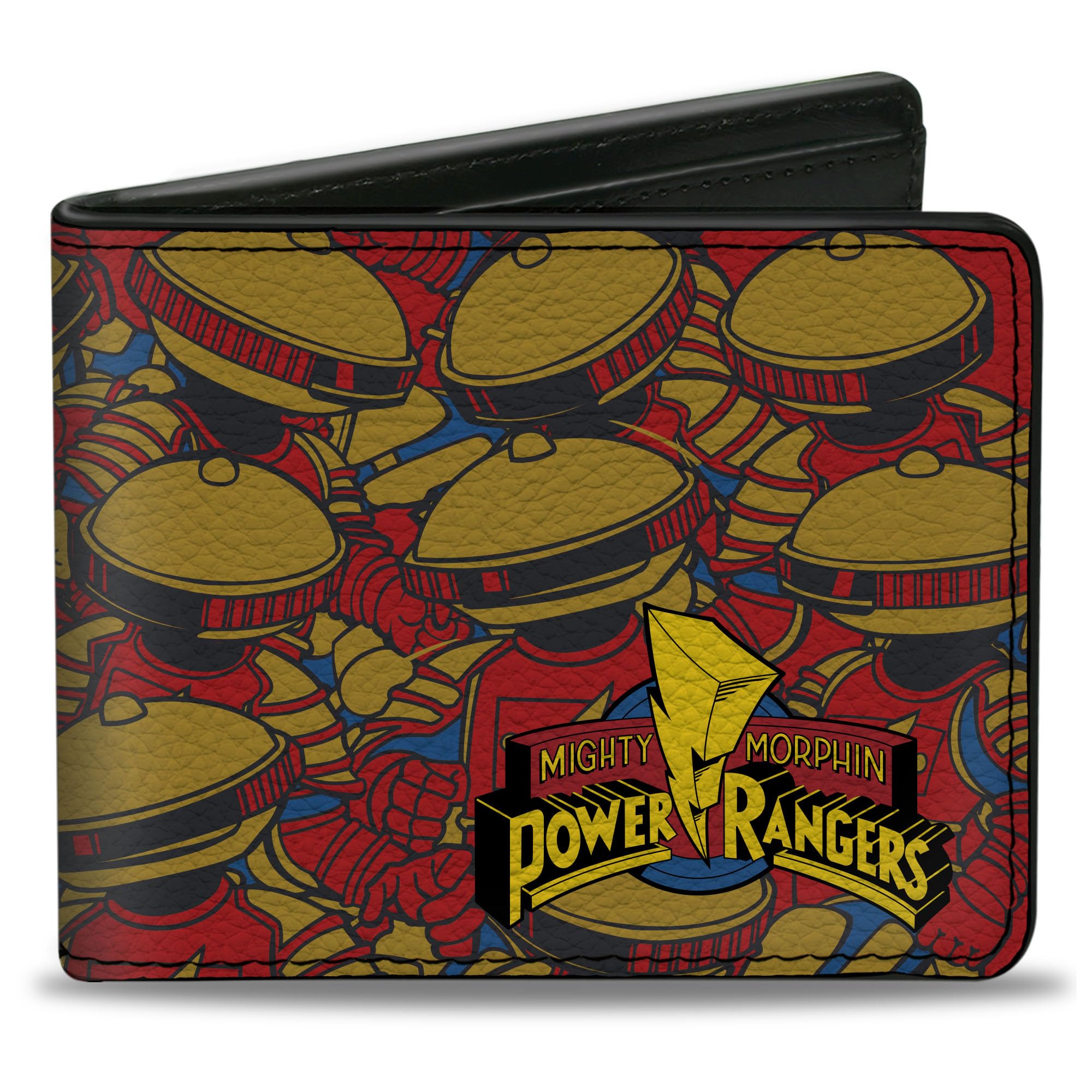 Buckle-Down Power Rangers Wallet, Bifold, MMPR Power Rangers Alpha 5 Pose Stacked, Vegan Leather