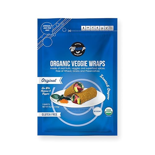 Miniatura 1 de Wrawp Envoltura vegetal orgánica  Original (1 paquete) Sin gluten, paleo, a base de plantas, vegano