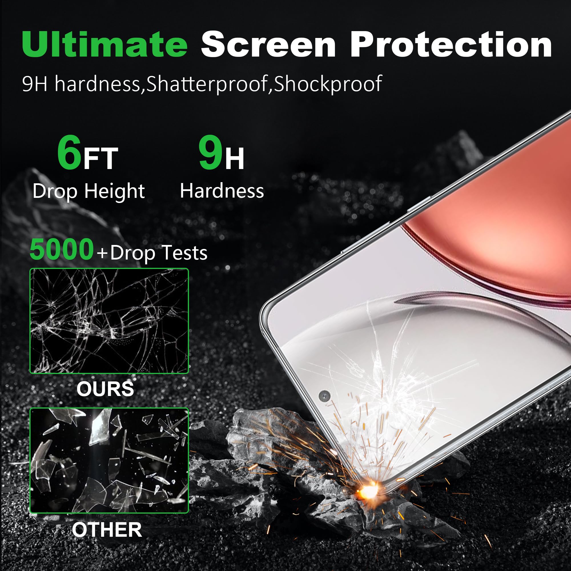 Pellicola In Vetro Temperato Per Huawei Mate 20 Lite: Durezza 9H, Anti-graffio, Trasparente, Bordi Arrotondati 2.5D (Non Copre Tutto Lo Schermo)
