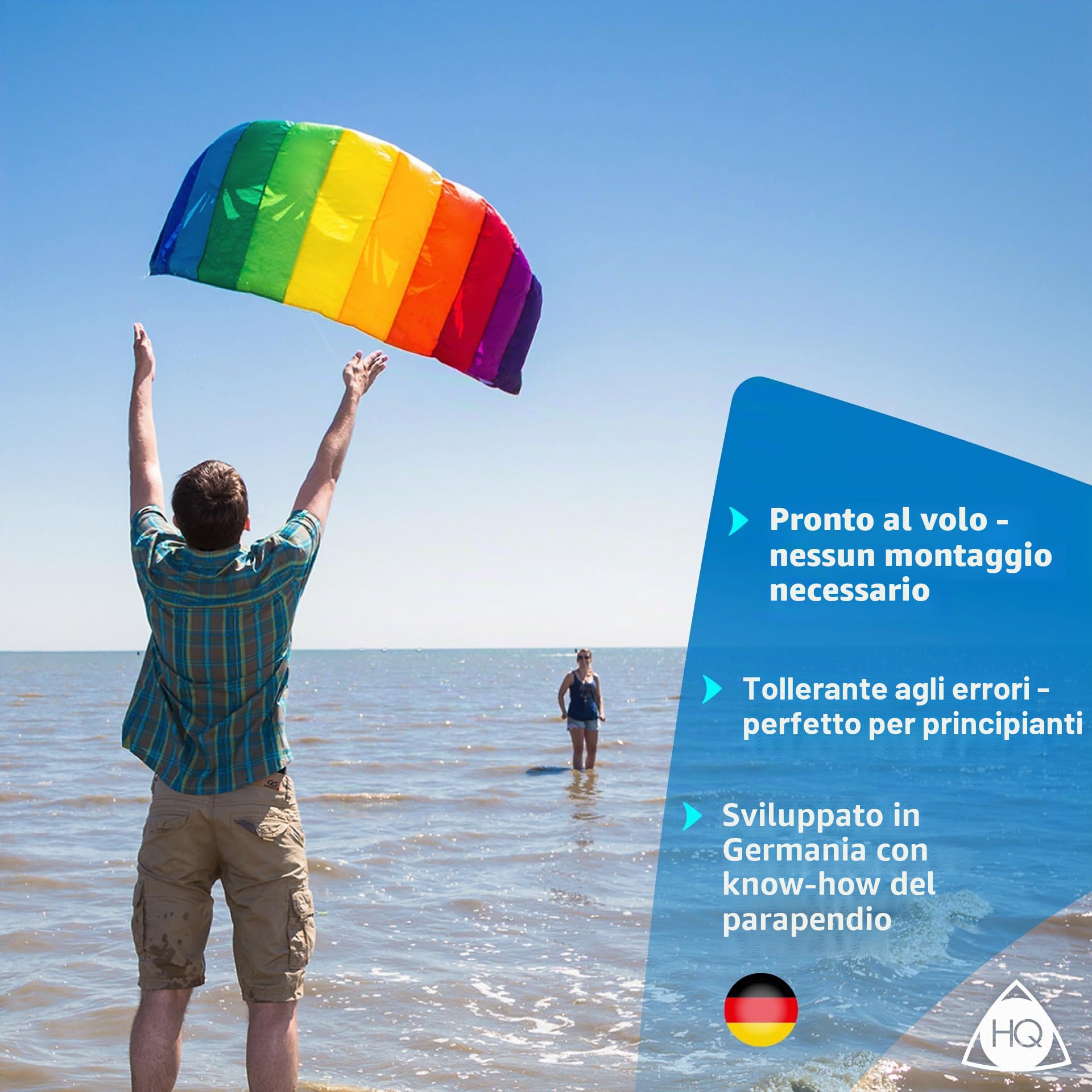 HQ-Invento Symphony Beach III 1.3 Flame Aquilone da trazione a 2 cavi con le straps