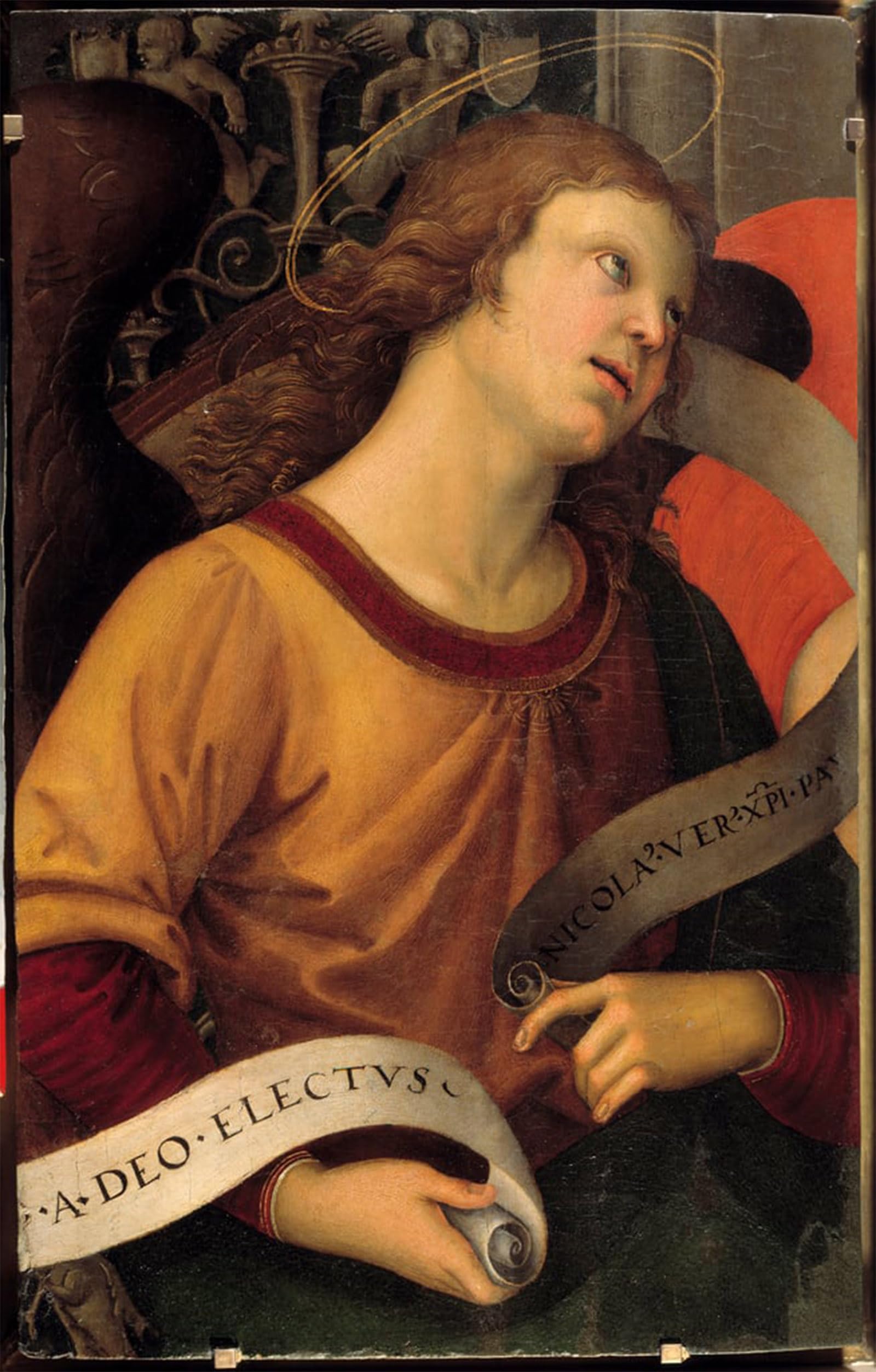 POSTERIIk Vintage Art Print Images Pictures Print an Angel of Baronci s Altarpiece Painting by Raphael Modern Colour Posters for Office Home Decor 60x90cm