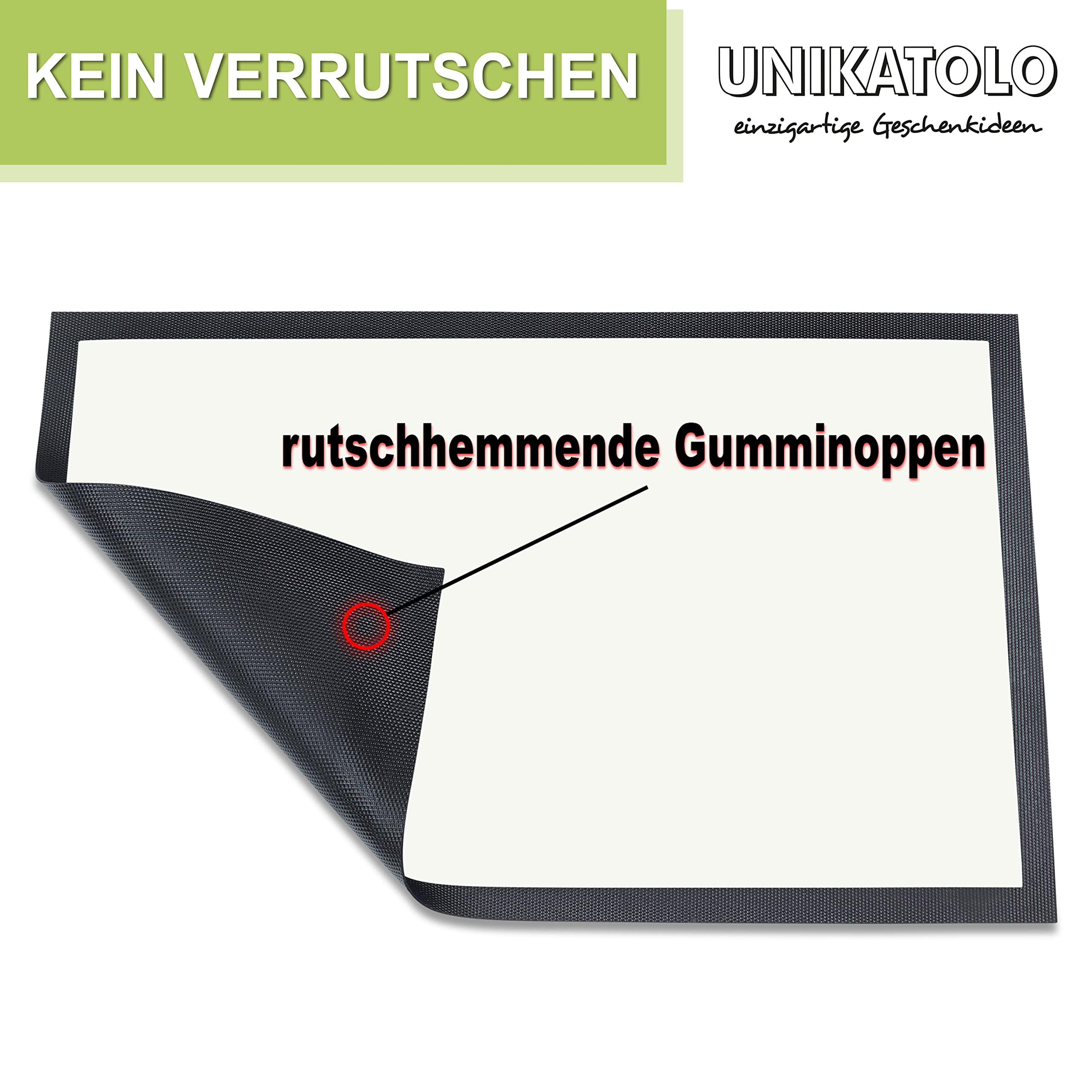 Fußmatte Kita Abschiedsgeschenk Motiv mit Namen und Text personalisiert- Erzieherin, Lehrer, Kindergarten, Schulanfang, Geschenk, Teppich, Fußabtreter, Vorleger (105 x 70 cm) Bienen