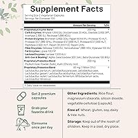 Vista 2 de Super Enzymes with Prebiotics & Probiotics, 240 Veggie Capsules High Potency Digestive Enzymes For Women & Men Probiotic, Bromelain, Psyllium