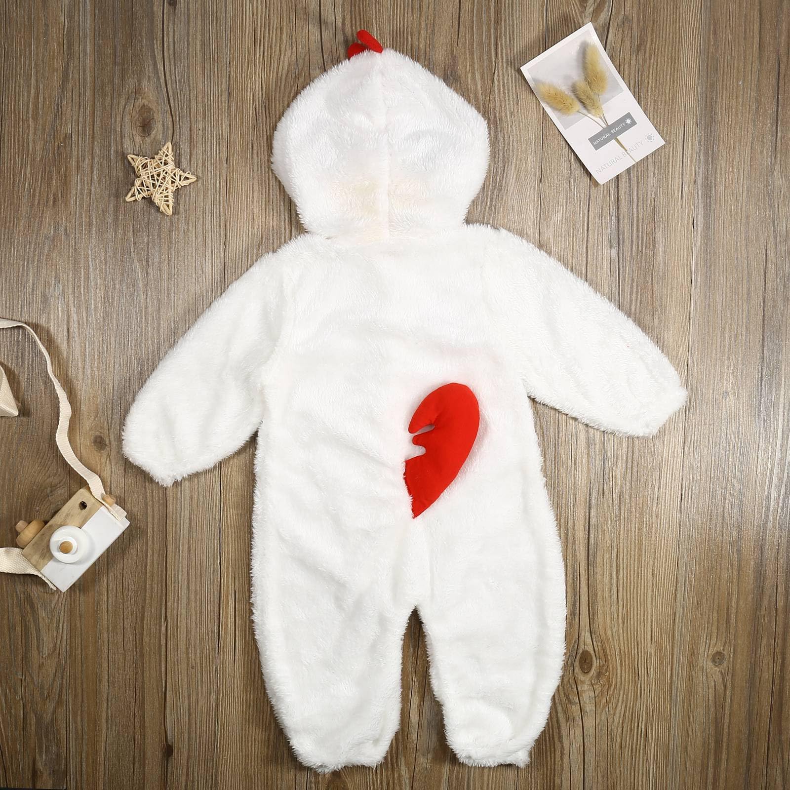 Disfraz de Pollo para Bebé con Capucha, Ropa de Halloween para Recién Nacido, Niñas y Niños