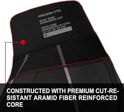 Miniatura 4 de EALER Camisa de compresión de hockey con protector de cuello, camisa de manga larga para proteger el cuello