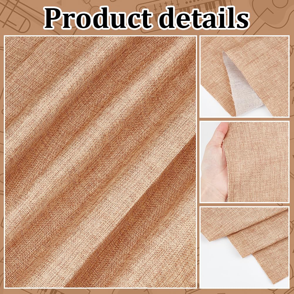 OLYCRAFT Tessuto di Lino Beige 50x146 cm per Altoparlanti Stereo Resistente Alla Polvere Sostituzione per Palcoscenico Armadio Multimediale KTV e Riparazione