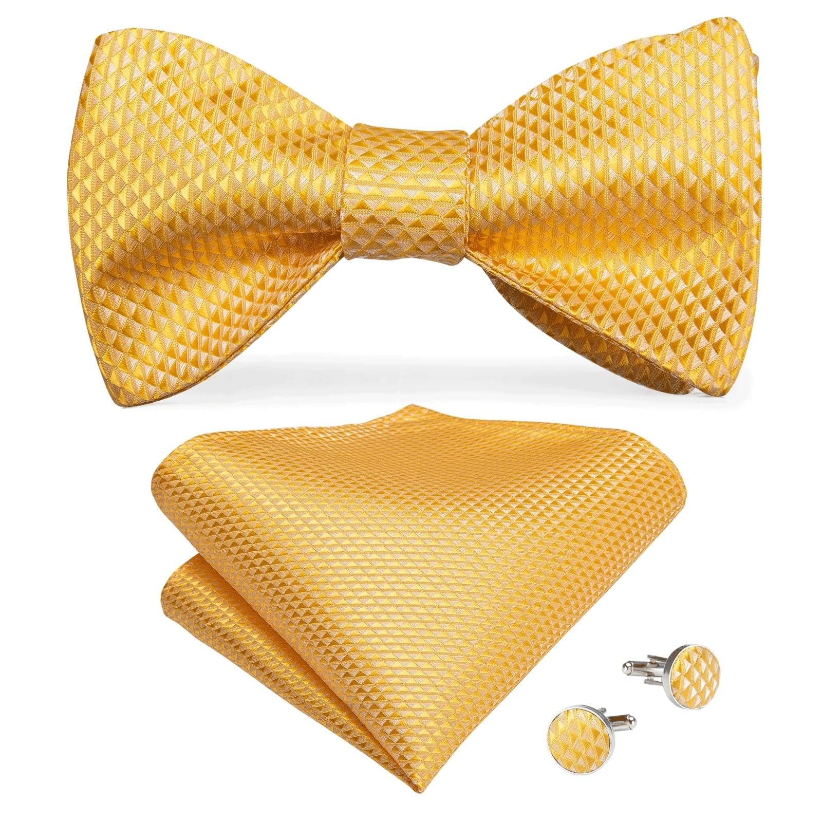 Nœuds papillon solides ensemble de broches pour marié accessoires de costume de mariage