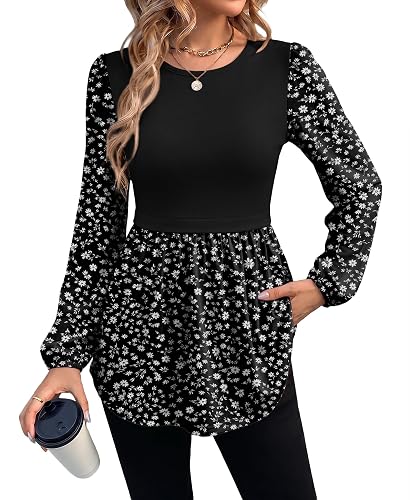 WIHOLL Womens Tunic Tops