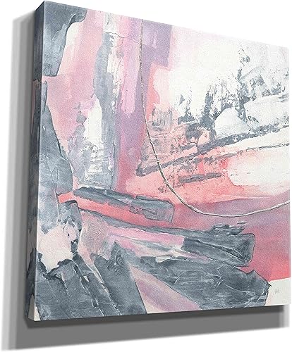 Miniatura 2 de Epic Graffiti 'Whitewashed Blush I' por Chris Paschke, lienzo de arte de pared Giclée, 18 x 18 pulgadas