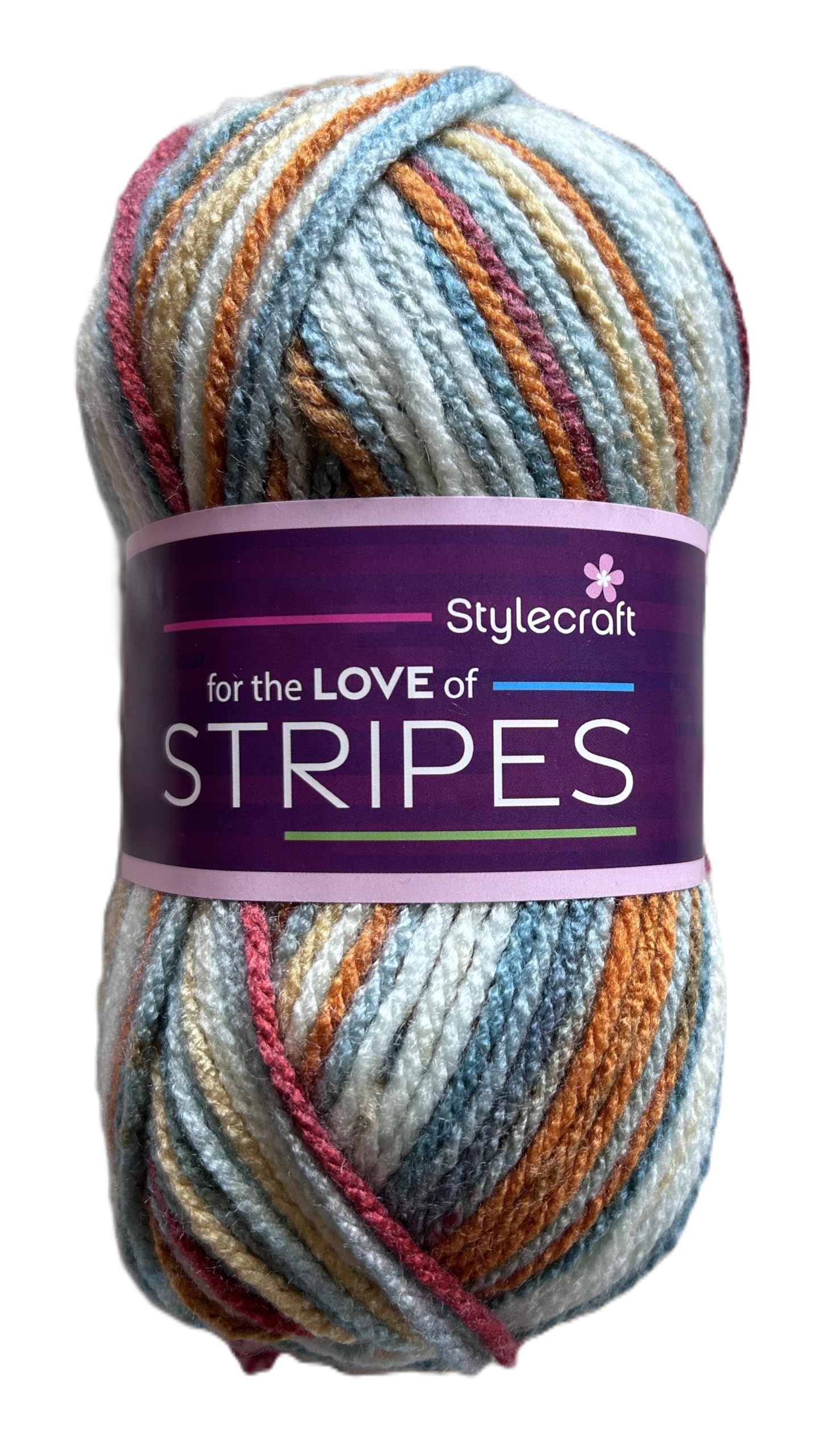 Stylecraft 'for The Love of Stripes' Chunky 100g Yarn (1963 Pina Colado) — image 1