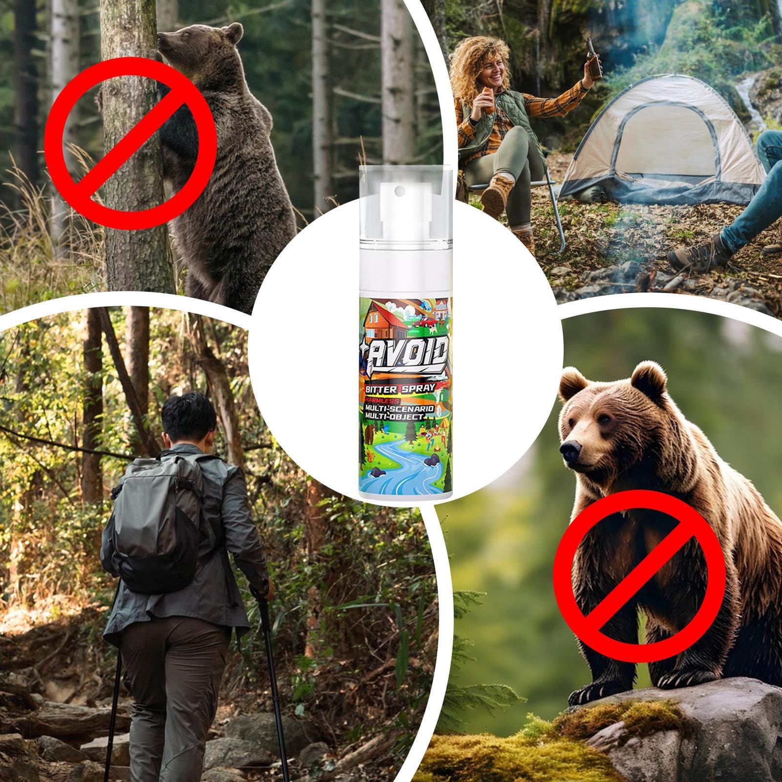 熊用　キャンプ・ハイキング・登山携行用スプレー二本 Amazon | 熊撃退スプレー、2本クマよけスプレーハイキング用、護身用