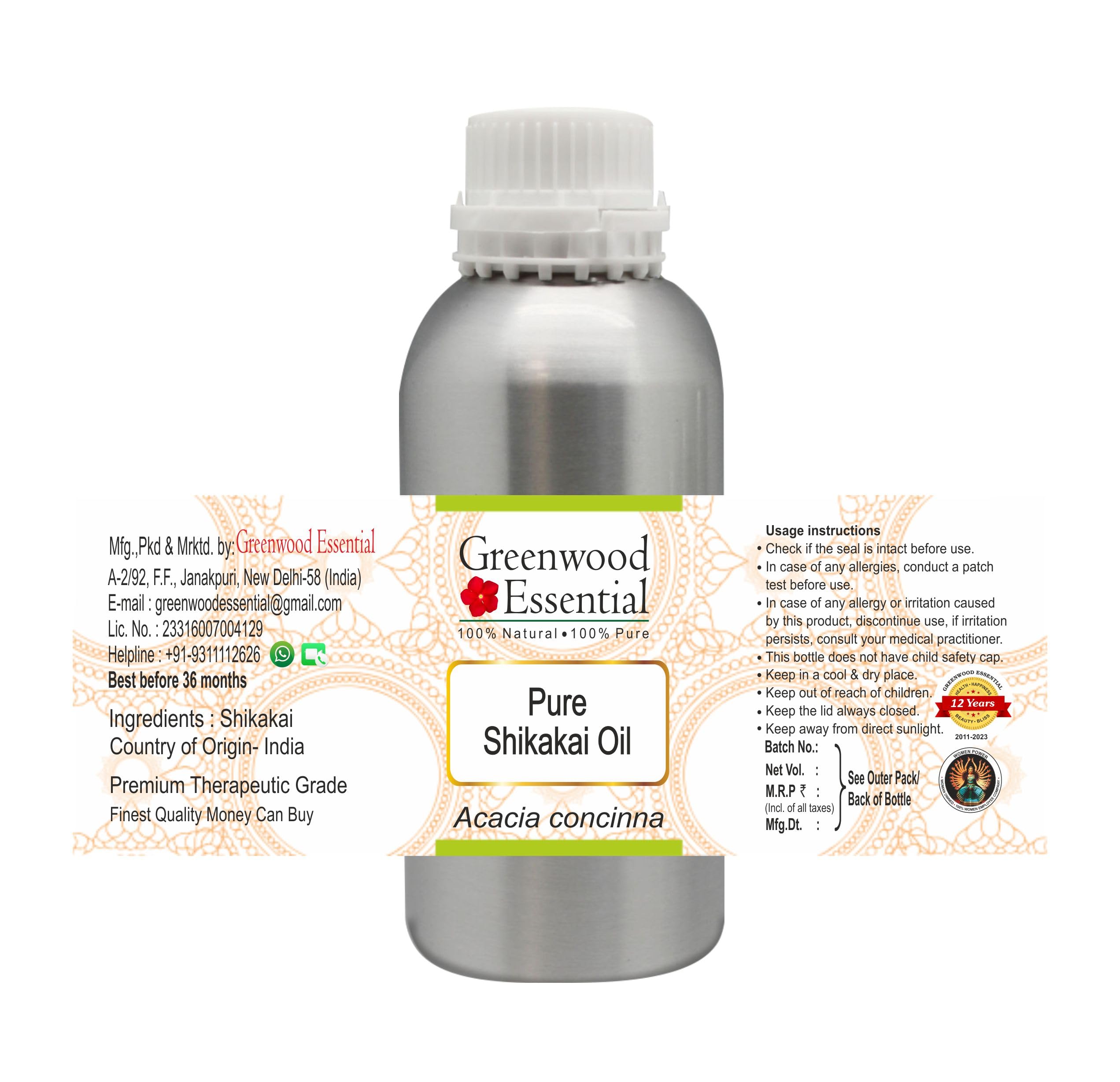 Greenwood Essential Pure Shikakai oil (Acacia concinna) Natural Therapeutic Grade 1250ml (42 oz)