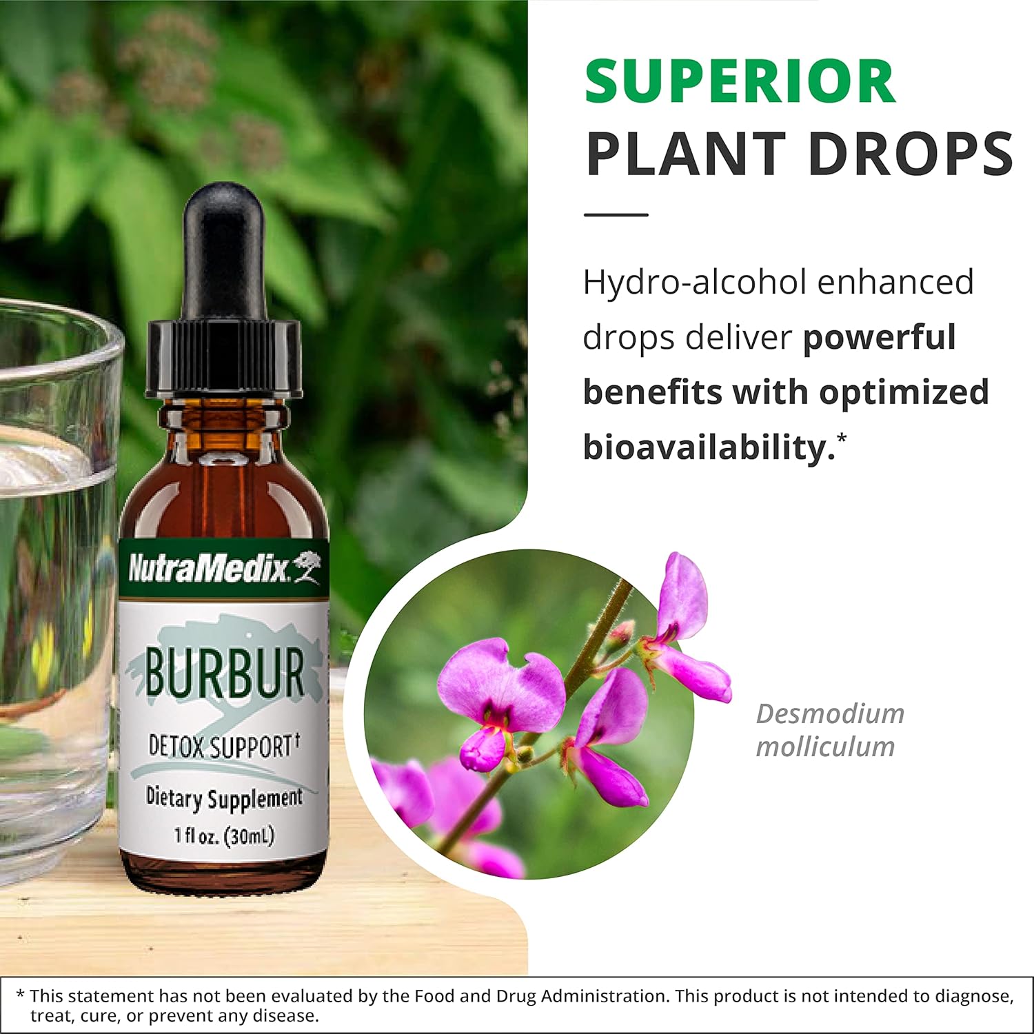NutraMedix Burbur Supplement - Supports Full Body Detox Cleanse for Women & Men - Promote Antioxidant & Microbial Support - Herbal Tincture Made with Manayupa Leaf Extract (1oz / 30ml) - Image 5