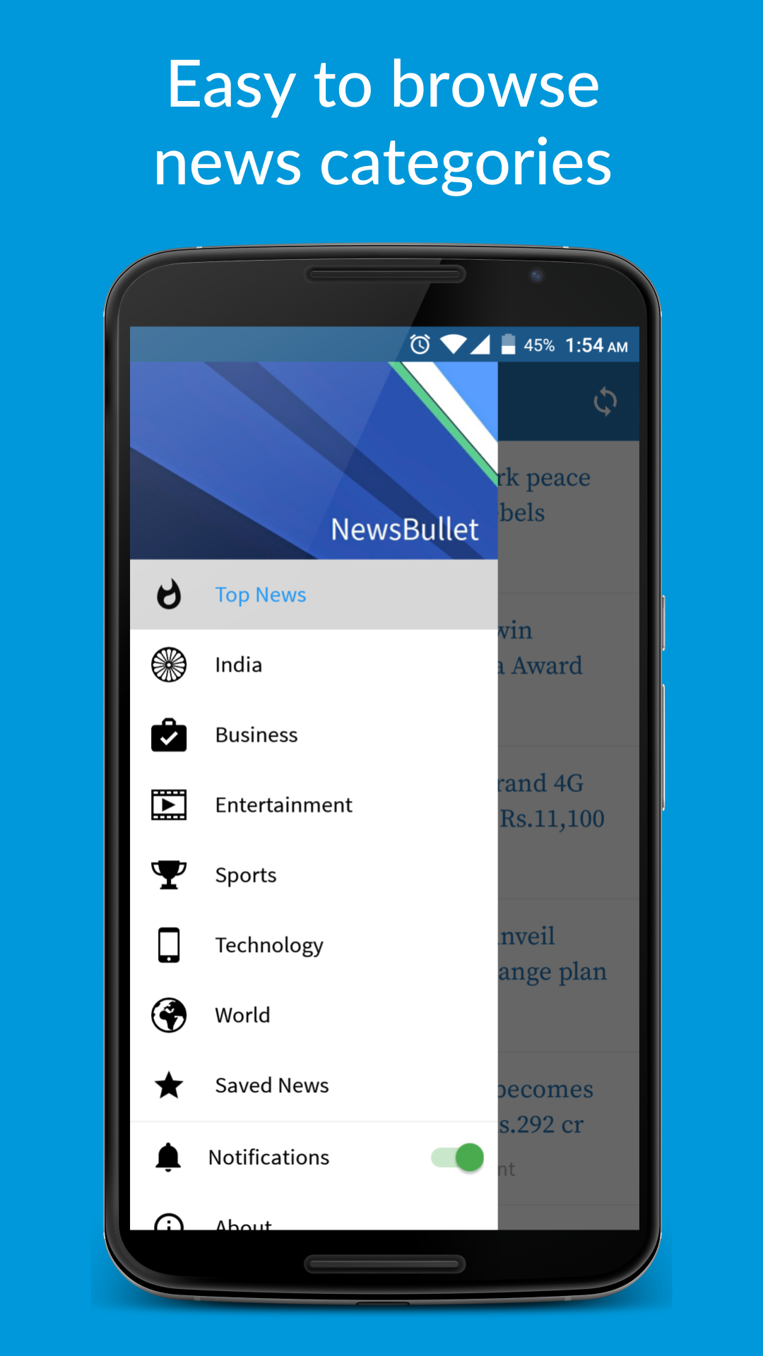 NewsBullet - India News - App on Amazon Appstore