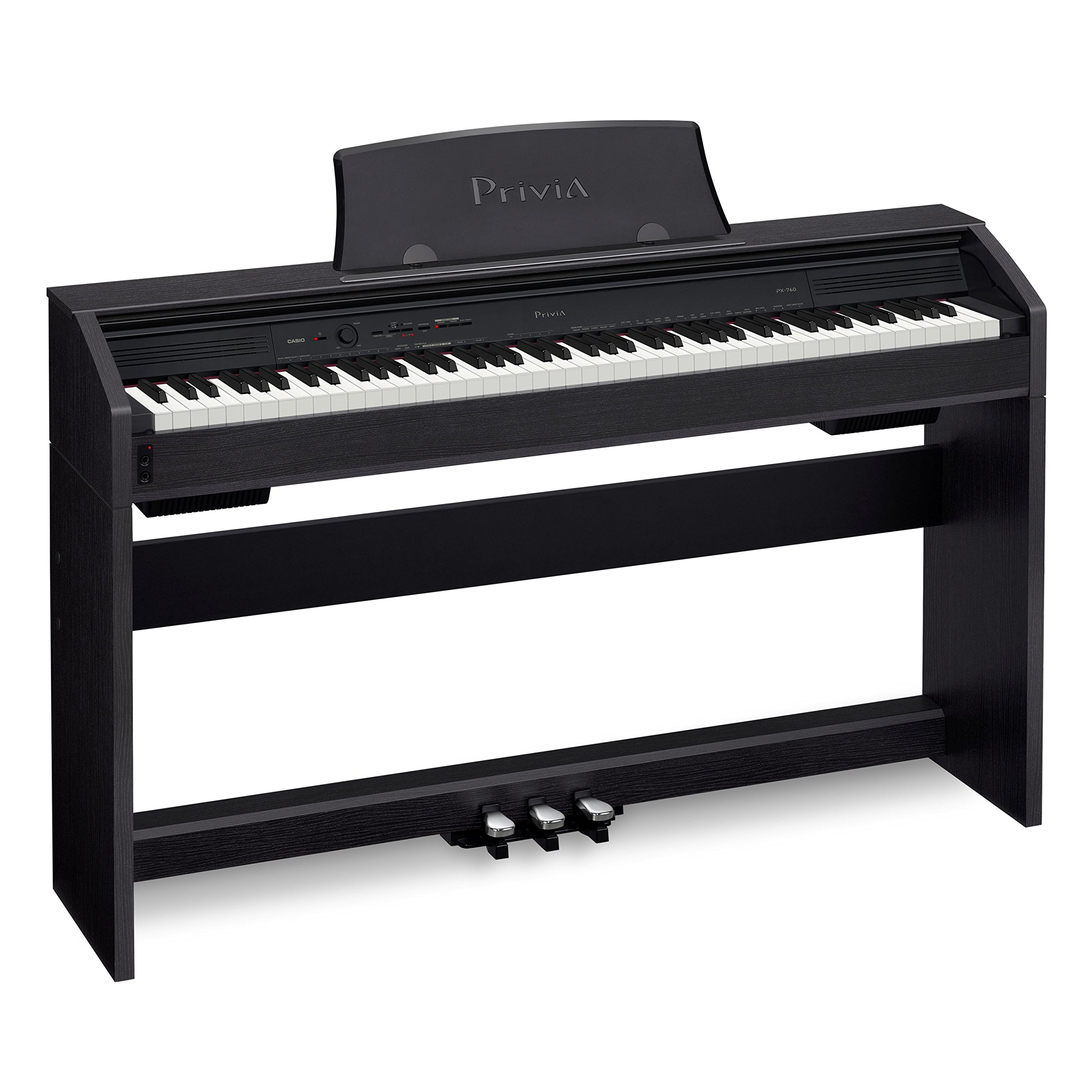 Amazon | カシオ 電子ピアノ プリヴィア スタイリッシュタイプ PX760BK 