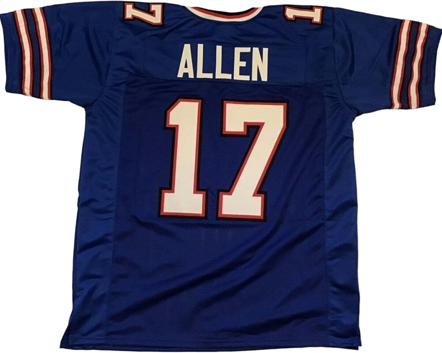 Josh Allen Jersey Stitched Blue Custom Football New No Brand/Logos Adult Sizes