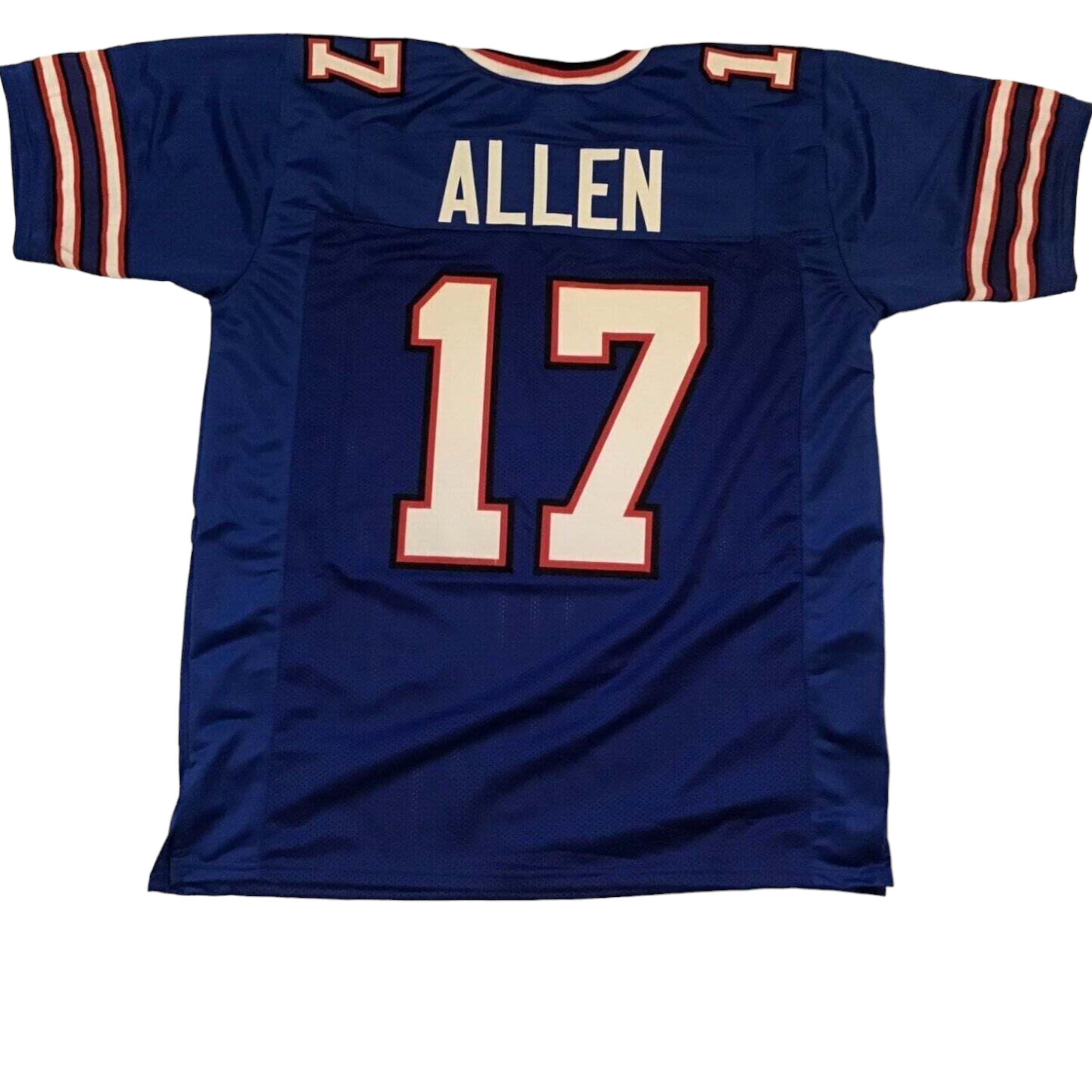 Generic Josh Allen Jersey Stitched Blue Custom Football New No Brand/Logos (US, Alpha, X-Large, Regular, Regular, Blue)