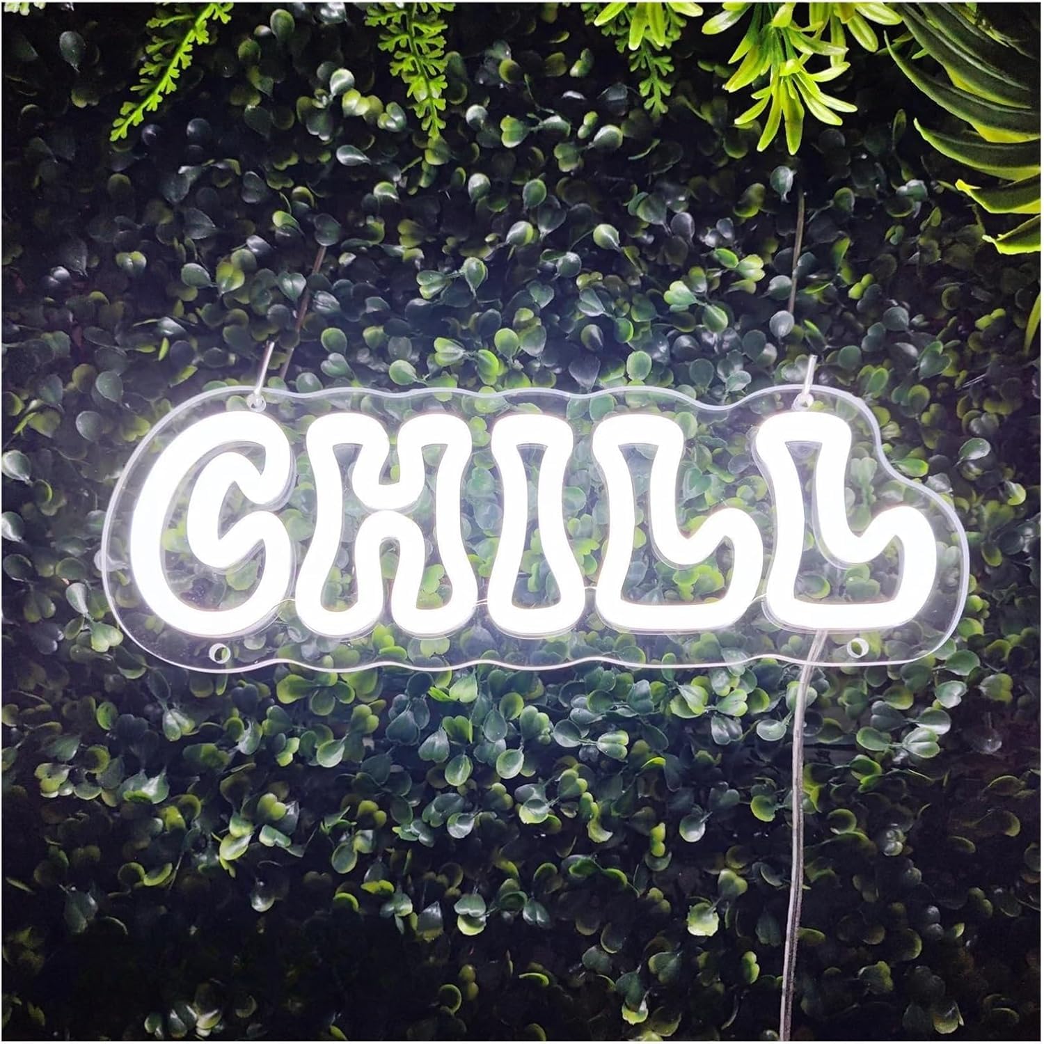 Zynther Neon lamp for Neon Sign for Light Letters Chill, Dimmable Night Decoration 10.4cmx30cm